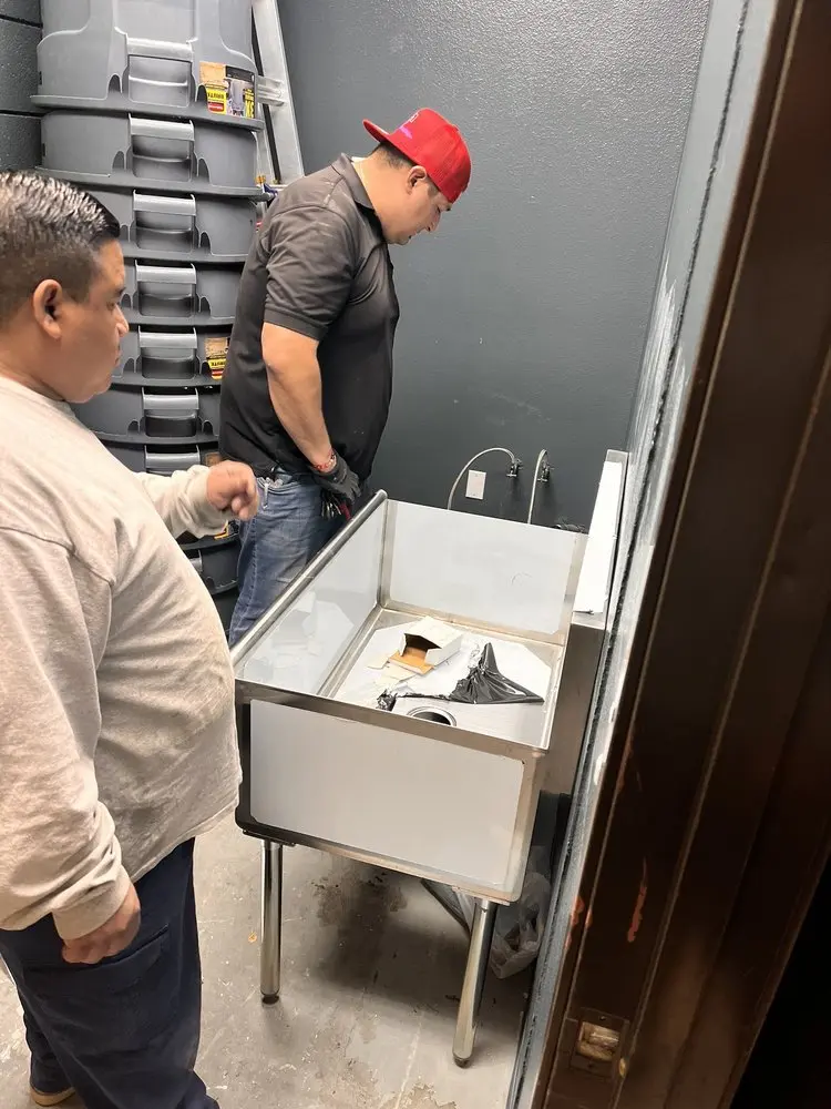 Commercial plumbing and sink installation in Pacific-Edison